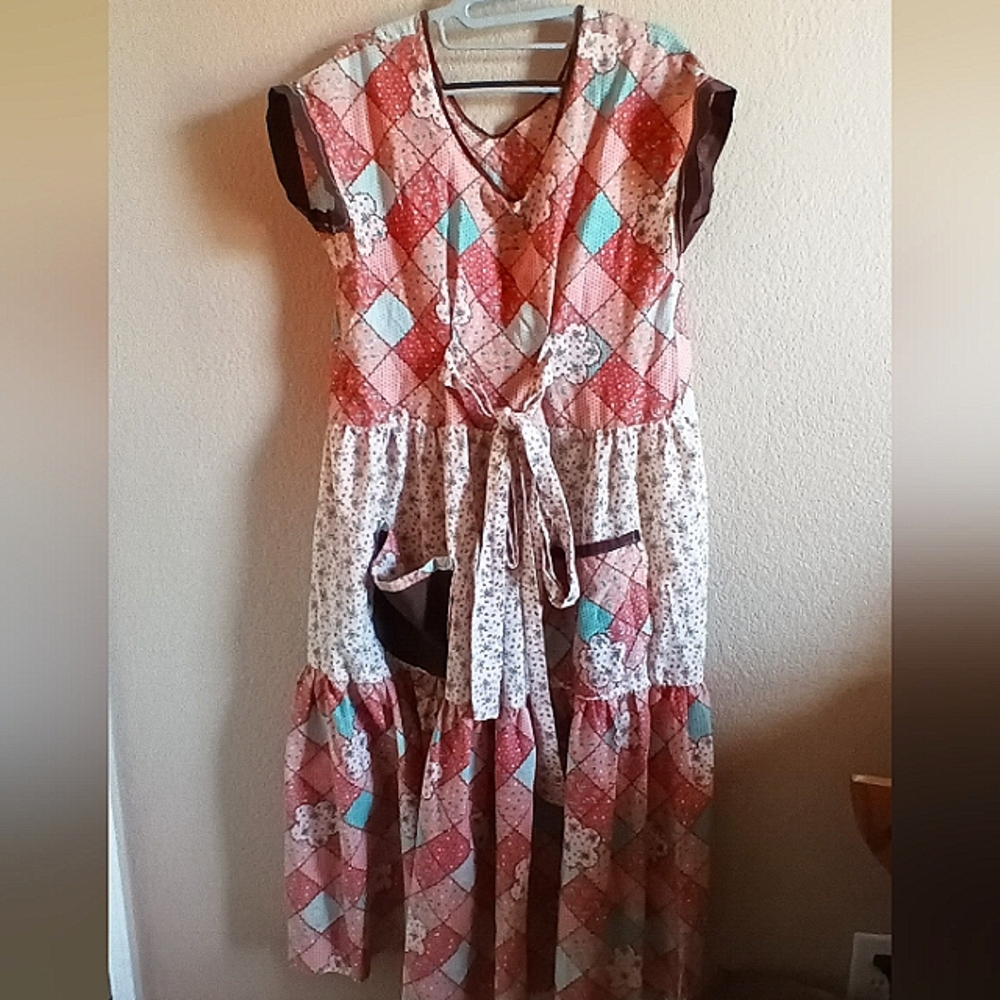 Homemade Faux Patchwork Dress